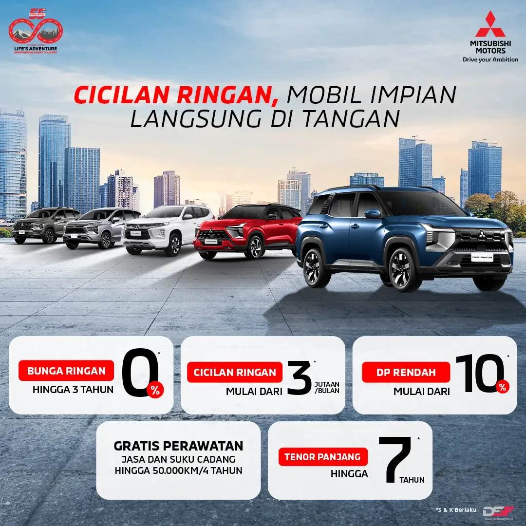 Promo Mobil Mitsubishi Jakarta Mei 2026 - PT Mitsubishi Dipo Gatsu